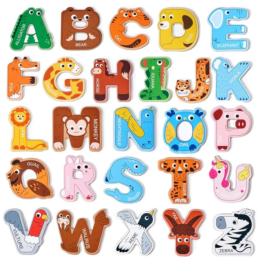 JoyCat Magnetic Letters, Alphabet ABC Fridge Magnets for Toddlers & Kids, Cute Educational Animal... | Amazon (US)