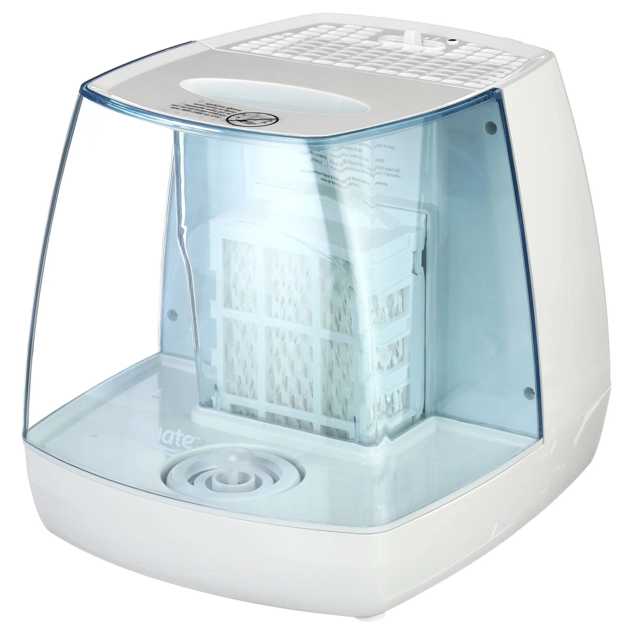 Equate 1.1 Gallon 250 Sq ft Invisible Cool Mist Humidifier, White & Blue | Walmart (US)