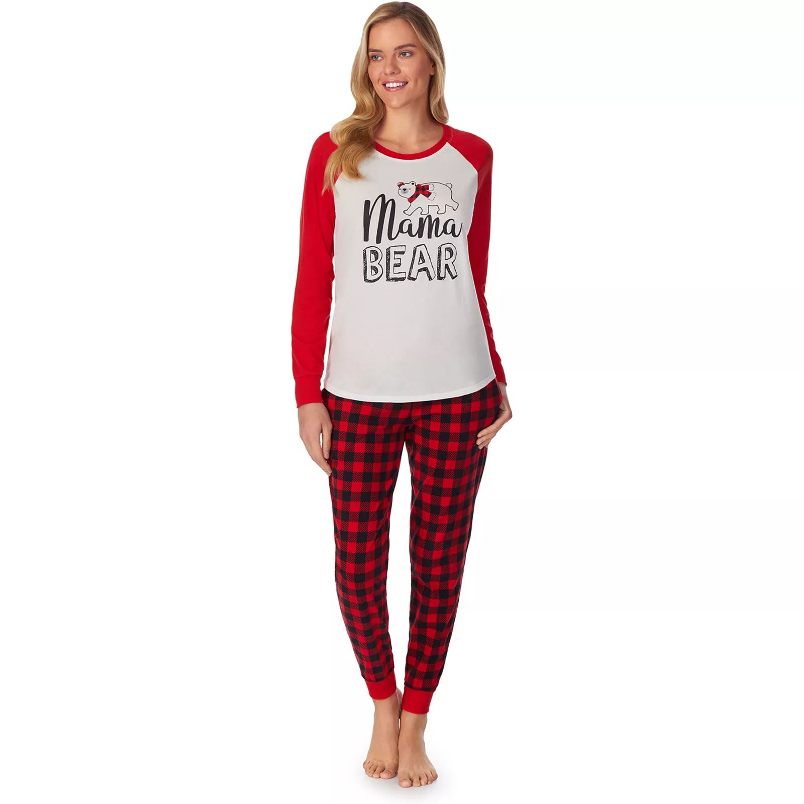 Women's Jammies For Your Families Cool Bear Pajama Shirt & Pajama Pants Set by Cuddl Duds, Size: XXL | Kohl's