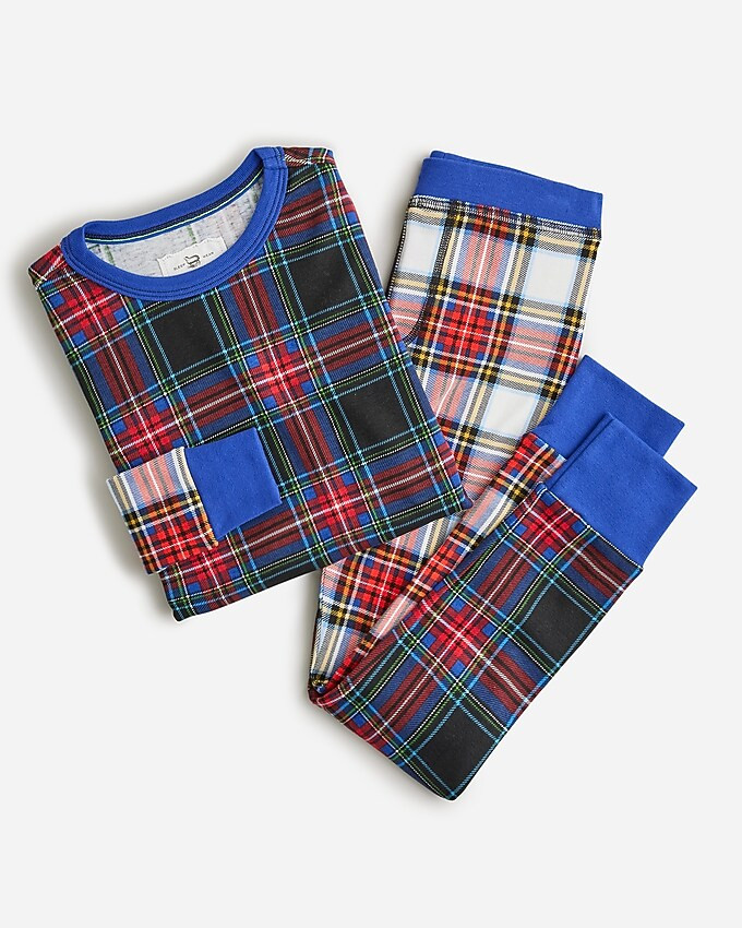 Kids' long-sleeve tartan sleep set | J. Crew US