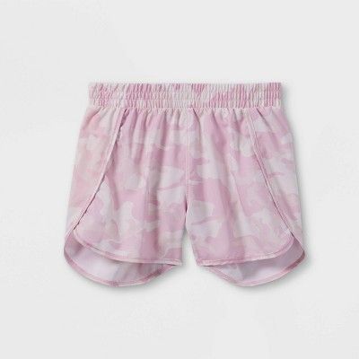 Girls&#39; Run Shorts - All in Motion&#8482; Pink XS | Target