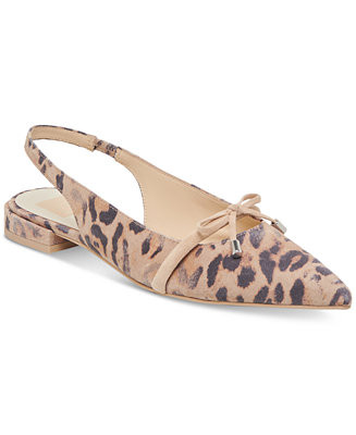 Women's Payge Bow Pointed-Toe Slingback Flats | Macy's