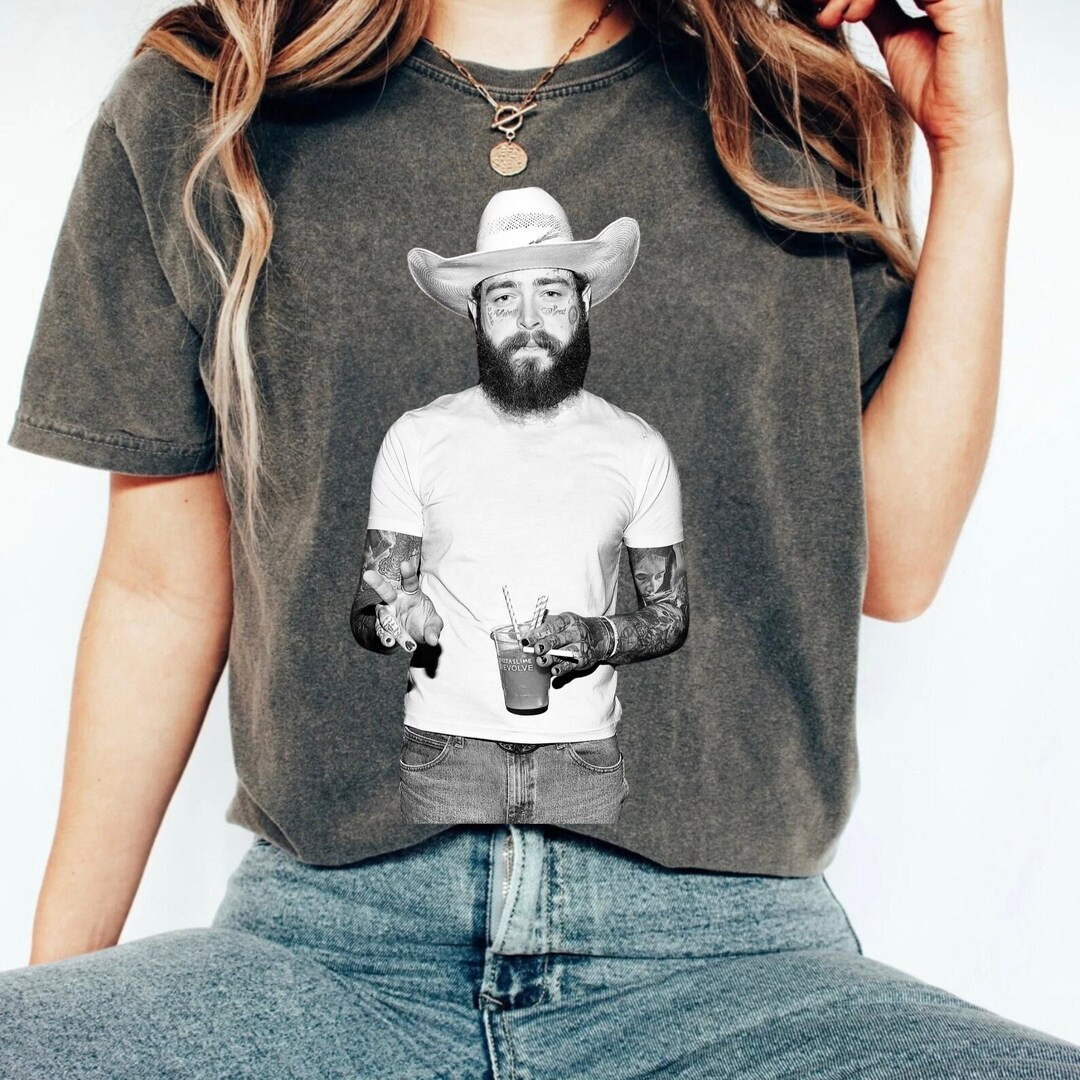 Cowboy Post Shirt Morgan Wallen Country Concert Shirt, Post Malone Western Graphic Tee, Festival ... | Etsy (US)