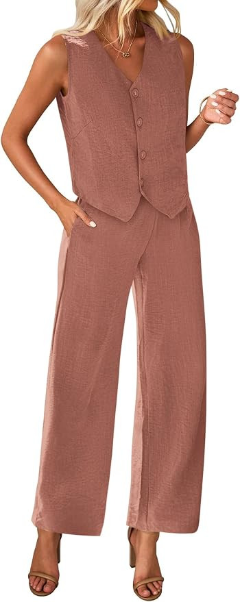 KIRUNDO 2 Piece Sets for Women Dressy Work Office Outfits | Amazon (US)