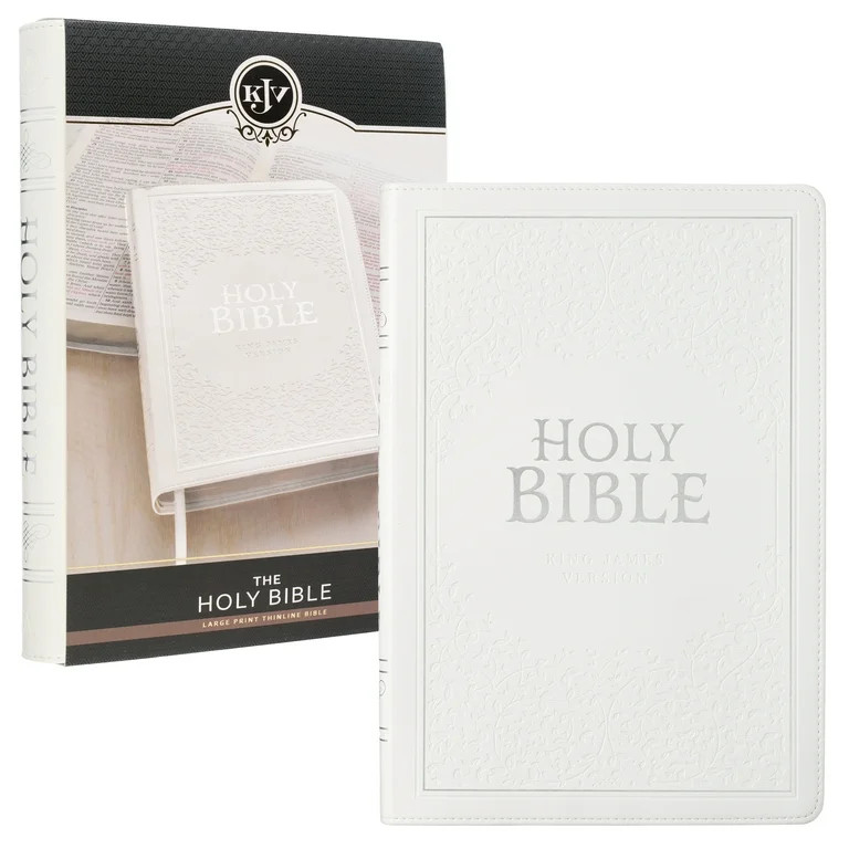 KJV Holy Bible, Thinline Large Print Faux Leather Red Letter Edition Thumb Index & Ribbon Marker,... | Walmart (US)