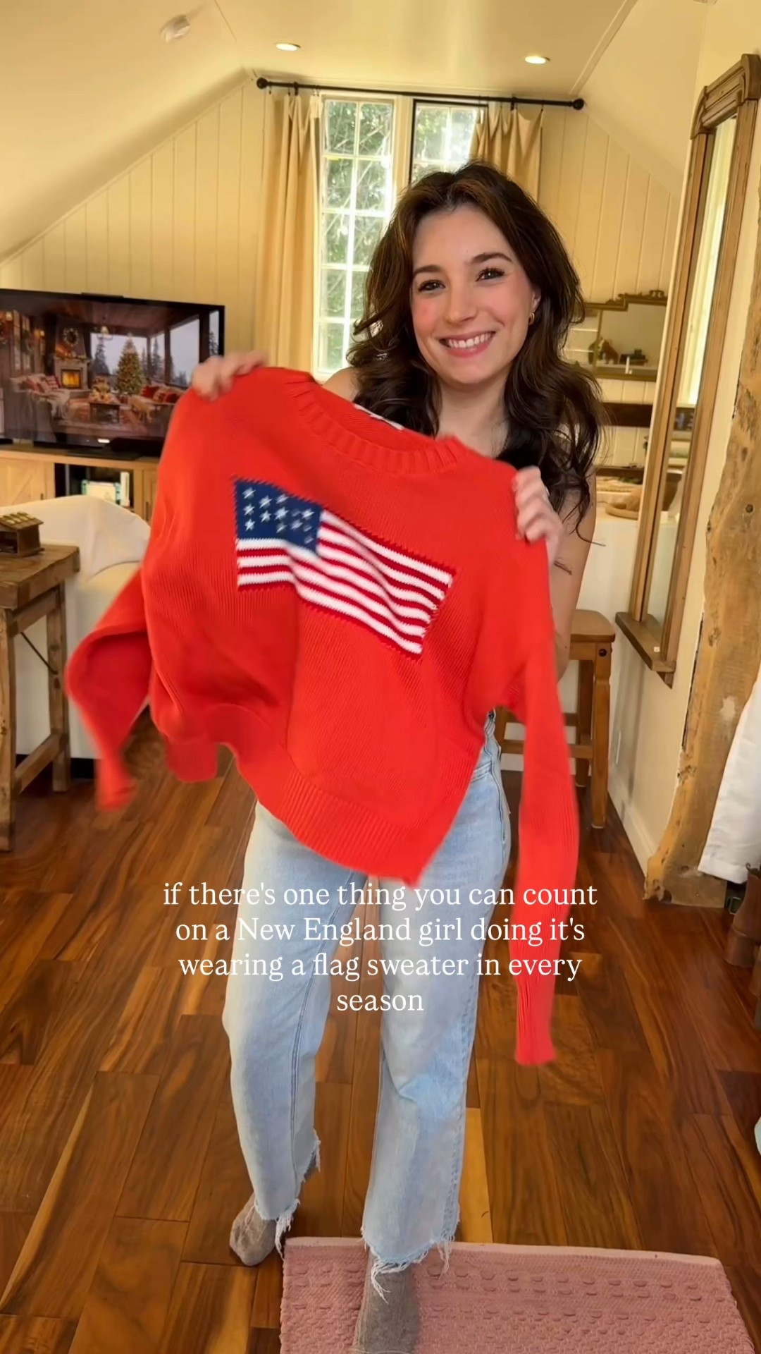 This one is from Pearls & Camo but I linked all my fave American flag sweaters below! 🇺🇸

#LTKCyberWeek #LTKHoliday #LTKgrwm