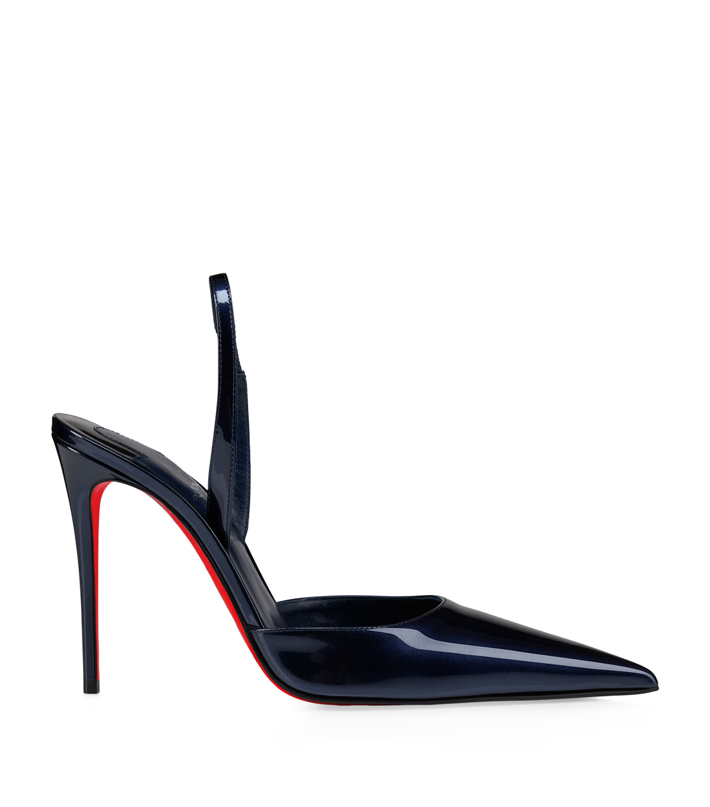 Navy Kate Max Sling Patent Leather Pumps 100 | Harrods