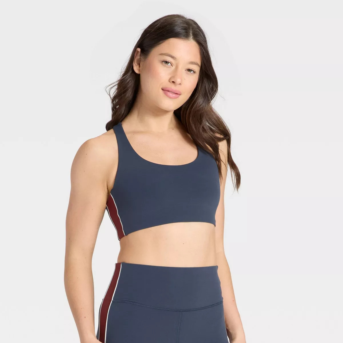 Women's Everday Soft Light Support Piped Longline Sports Bra - All In Motion™ | Target