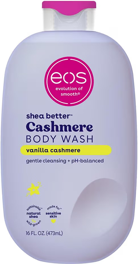 eos Shea Better Cashmere Body Wash, Vanilla Cashmere, Moisturizing, pH Balanced Body Wash, Creamy... | Amazon (US)