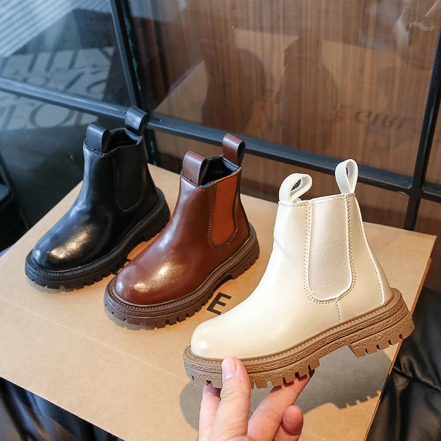 New 2023 Autumn Kids Boot for Boys Fashion Pu Leather Waterproof Non-slip Chelsea Boots High Qual... | AliExpress (US)