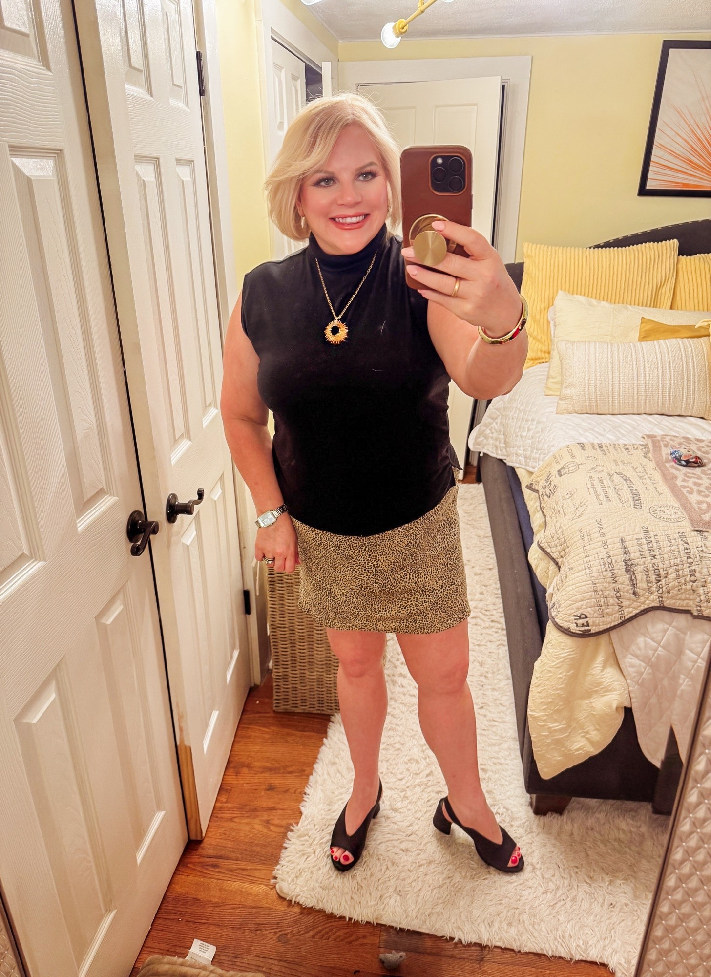 Loving my leopard!
My mom bought me these shoes for Europe.
I decided to test them out today to see if they are comfortable enough to wear all day.
They are! I love them. I'll be wearing them now through the fall.
Animal print, skirt, date night outfit, summer outfit, sandals

#LTKootd #LTKTravel #LTKWorkwear