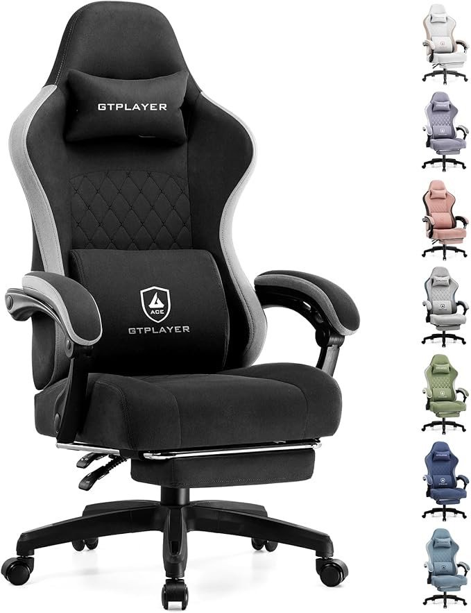 GTPLAYER Gaming Chair, Computer Office Chair with Pocket Spring Cushion, Linkage Armrests and Foo... | Amazon (US)