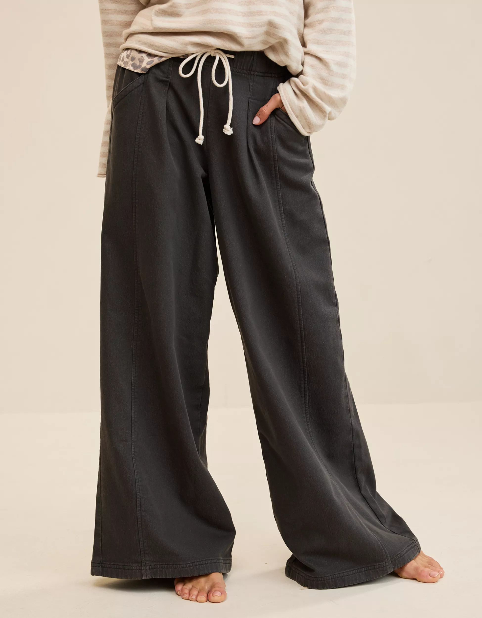 Aerie Daydream Denim Stretch Trouser | Aerie