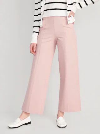 High-Waisted Pull-On Pixie Wide-Leg Pants for Women | Old Navy (US)
