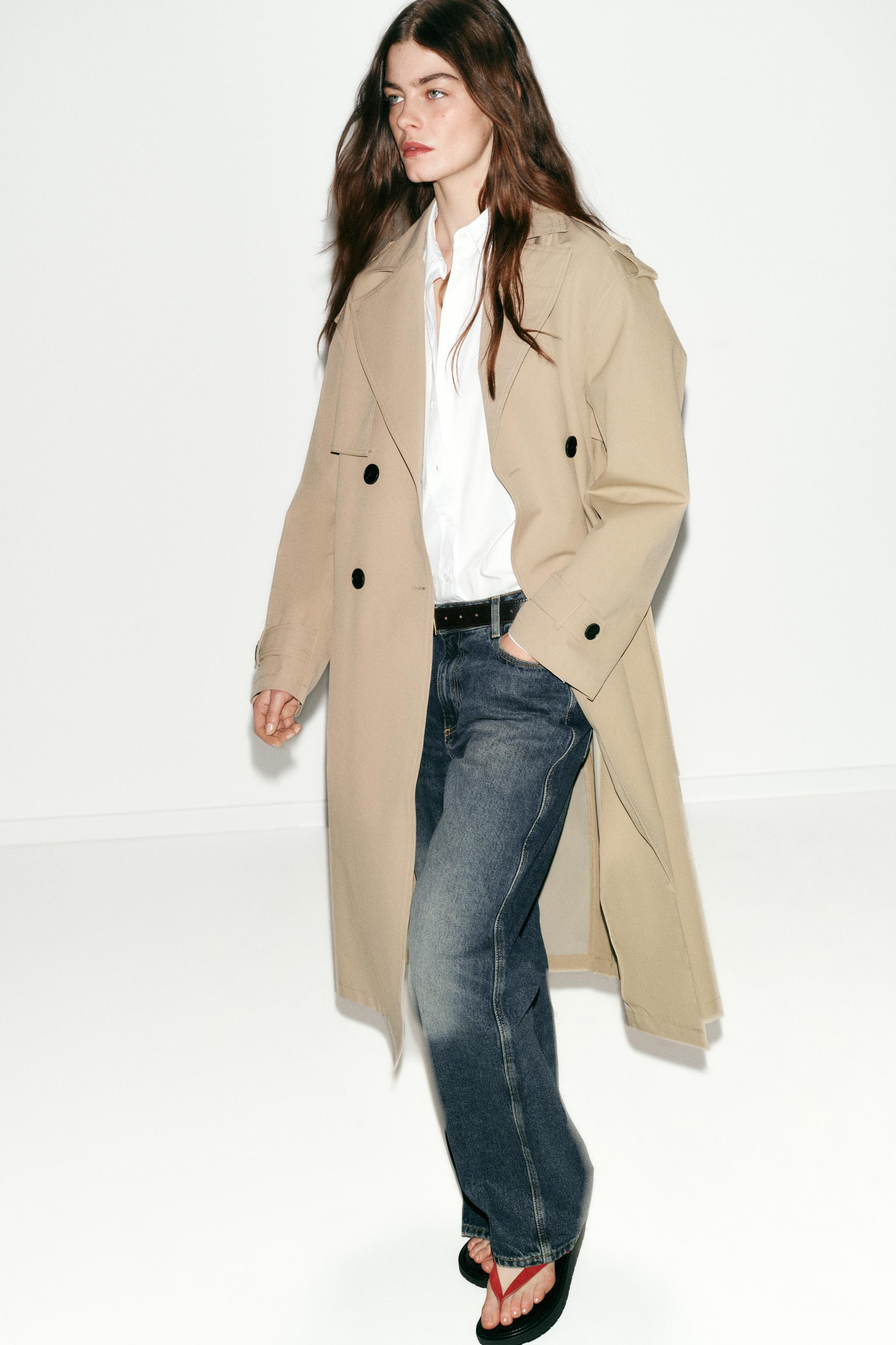 LONG BELTED TRENCH COAT | Zara US
