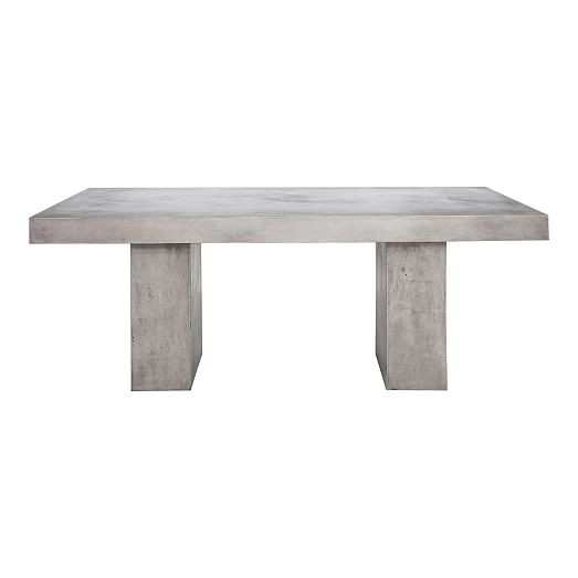 Block Leg Outdoor Dining Table | West Elm (US)