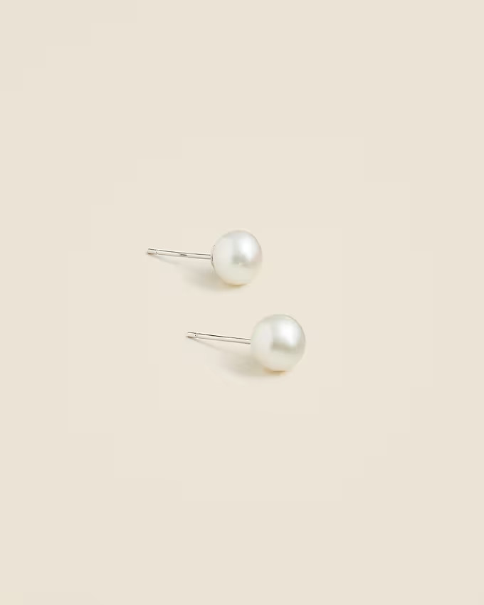 Freshwater pearl stud earrings | J. Crew US