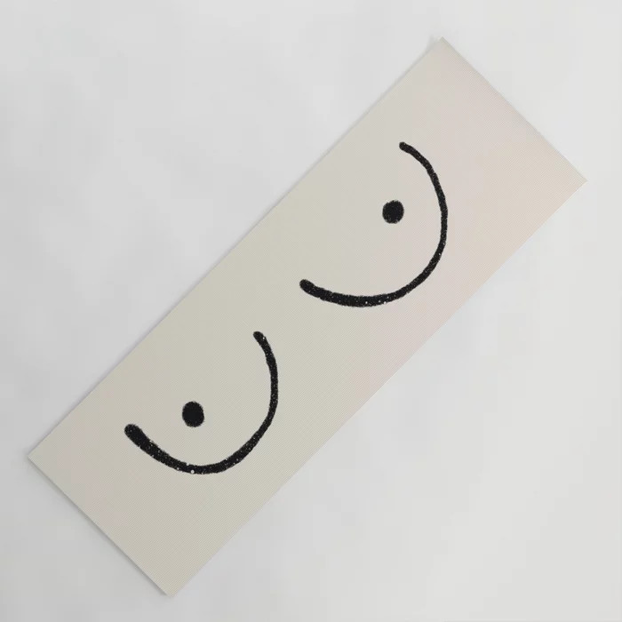 Boobs Yoga Mat | Society6