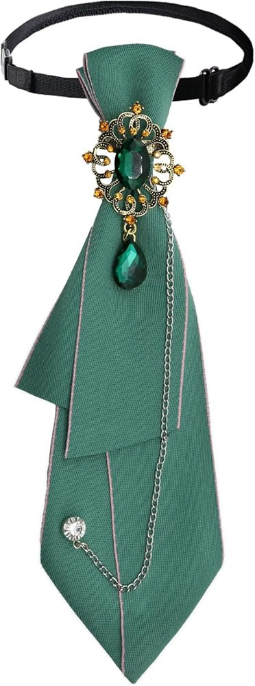 Bow Tie for Women, Adjustable Pre-Tied Ties for Women Girls Uniform Necktie with Rhinestone for P... | Amazon (US)