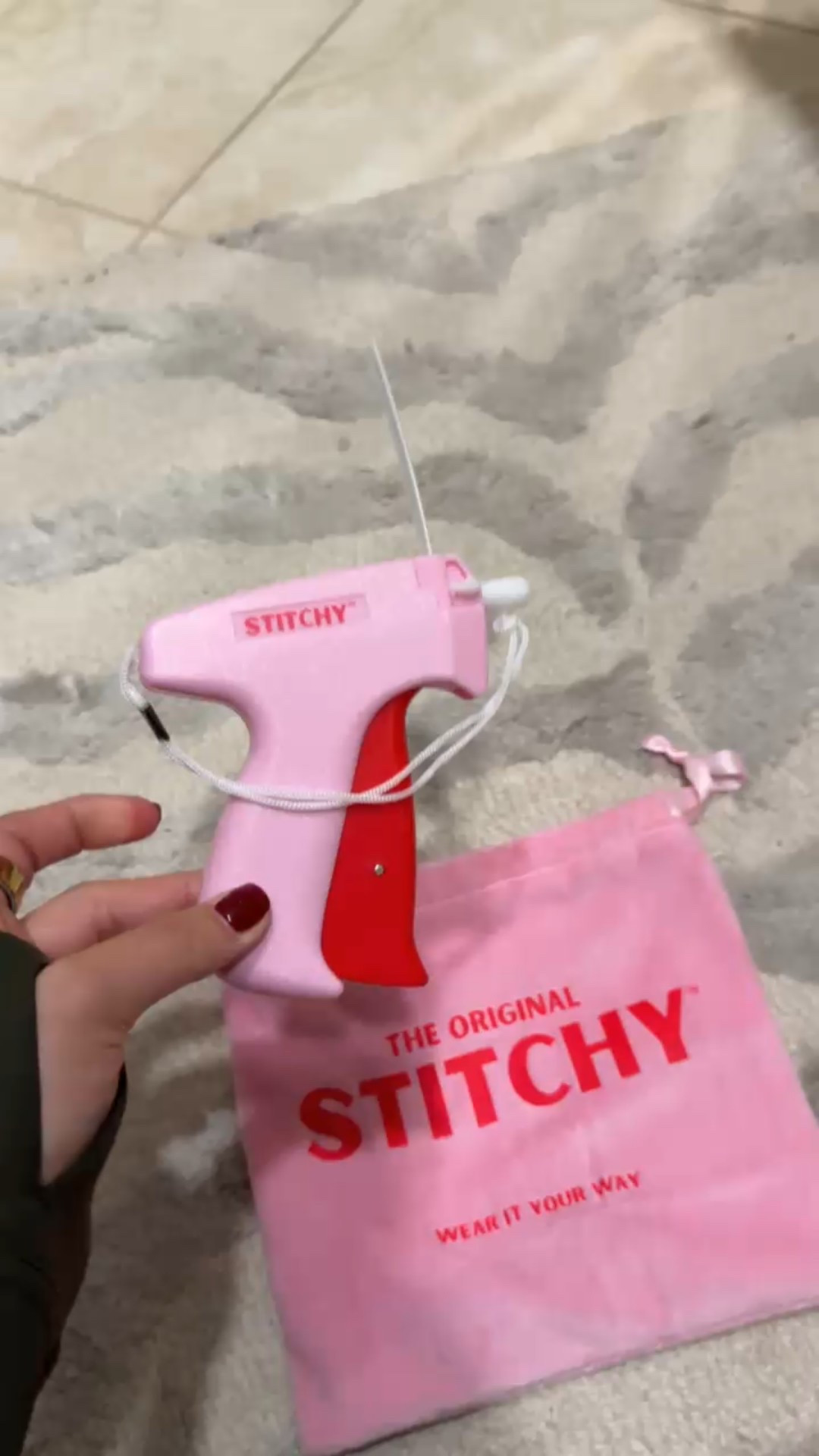 Do not even bother with the "knock off" brand, this is the best. I love the Stitchy and it's so great to have on hand when you are in a bind. For instance, if you need a stitch to cover cleavage, etc.  

 #LTKgrwm #LTKootd #LTKFindsUnder50