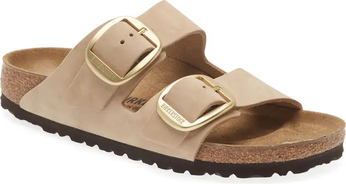 Arizona Big Buckle Slide Sandal (Women) Tan Brown Birkenstock Big Buckle Sandals Summer Shoes 2023 | Nordstrom