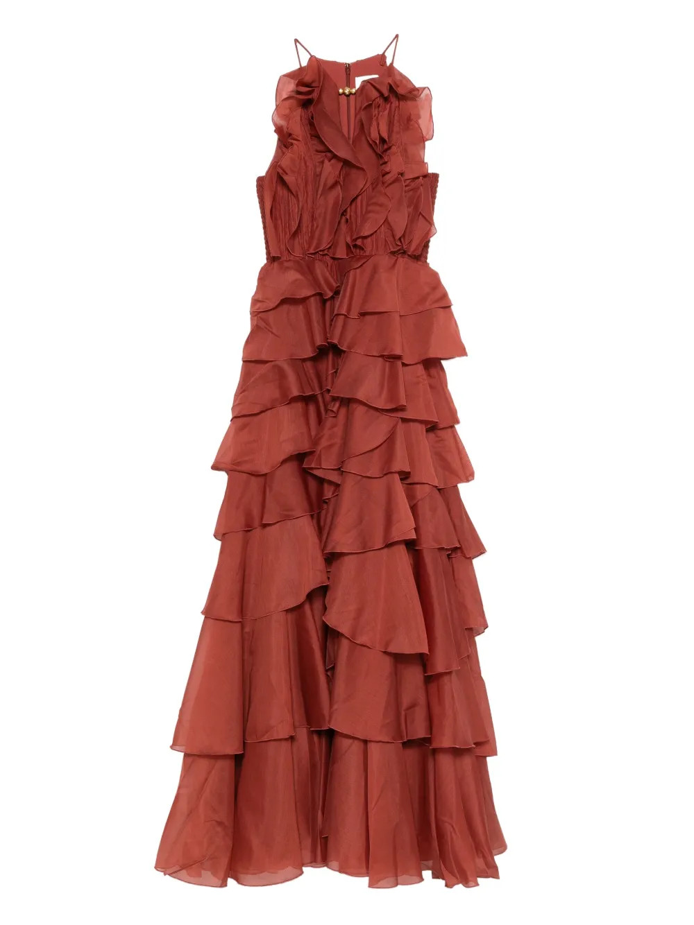 Cleo ruffled tiered maxi dress | Farfetch Global