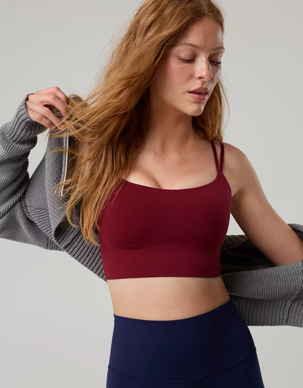 OFFLINE By Aerie Real Me Hold Up! Strappy Sports Bra | Aerie