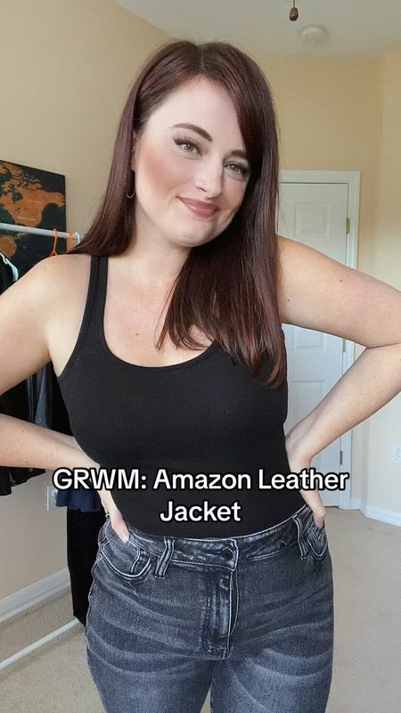 Amazon Leather Jacket, size medium 

#LTKfindsunder50 #LTKstyletip #LTKSeasonal