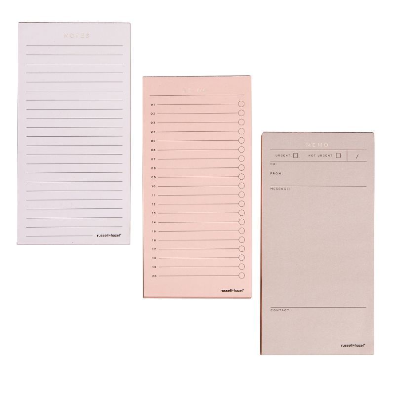 Essential Composition Notepad Set Blush - russell+hazel | Target