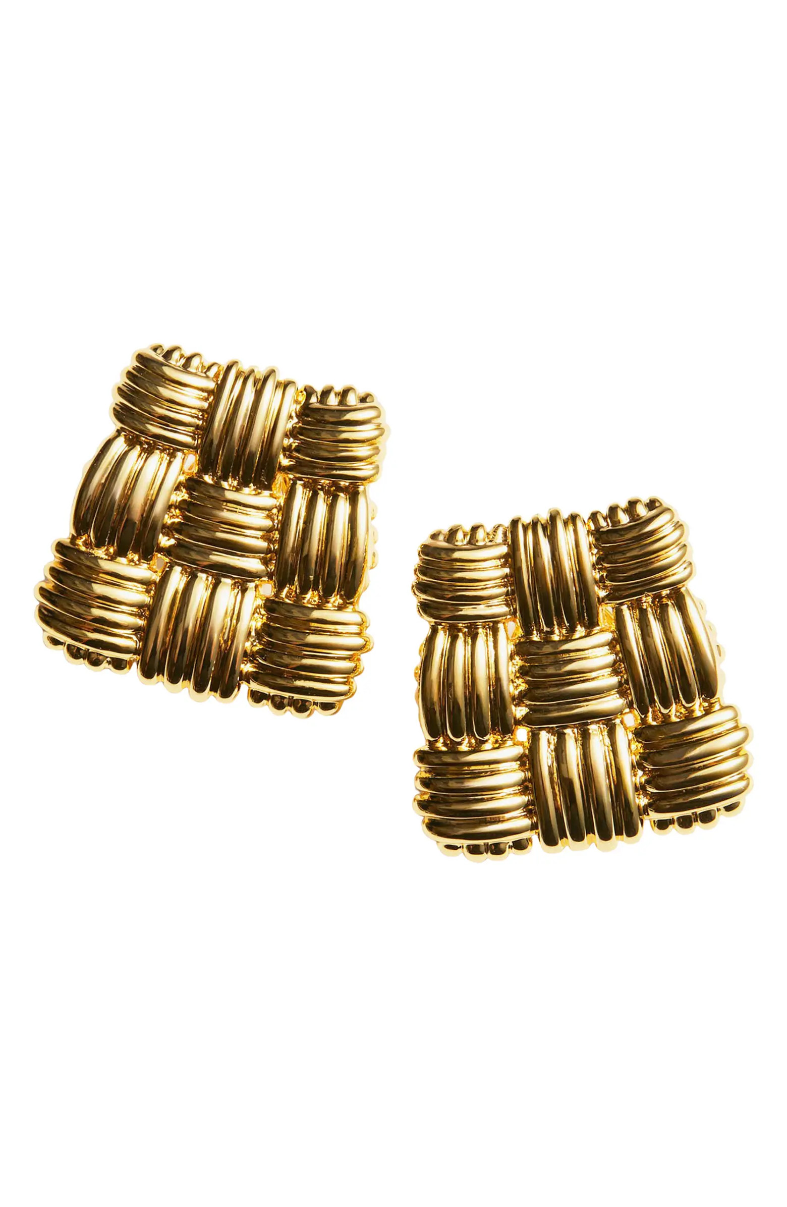 & Other Stories Braided Stud Earrings | Nordstrom | Nordstrom