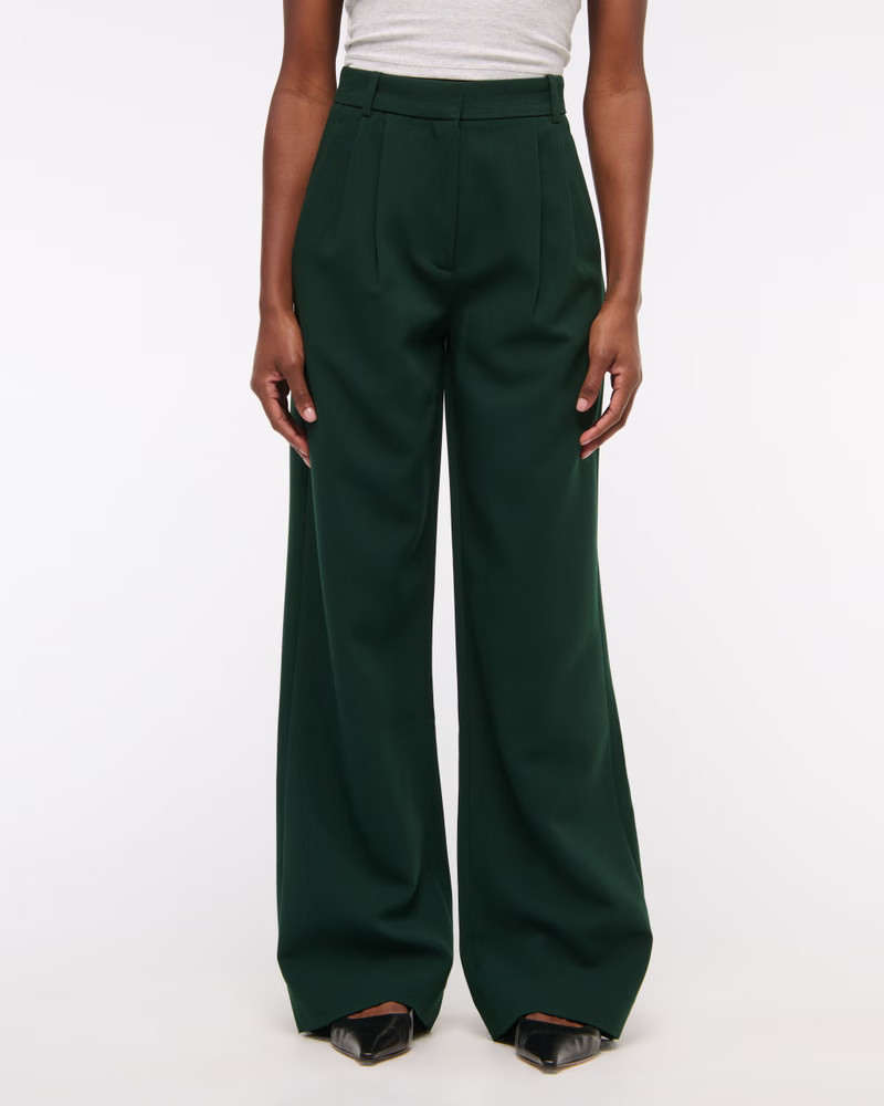 A&F Sloane Tailored Wide Leg Pant | Abercrombie & Fitch (UK)