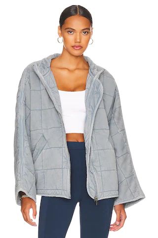 Free People x We The Free Dolman Quilted Jacket in Silver Lining from Revolve.com | Revolve Clothing (Global)