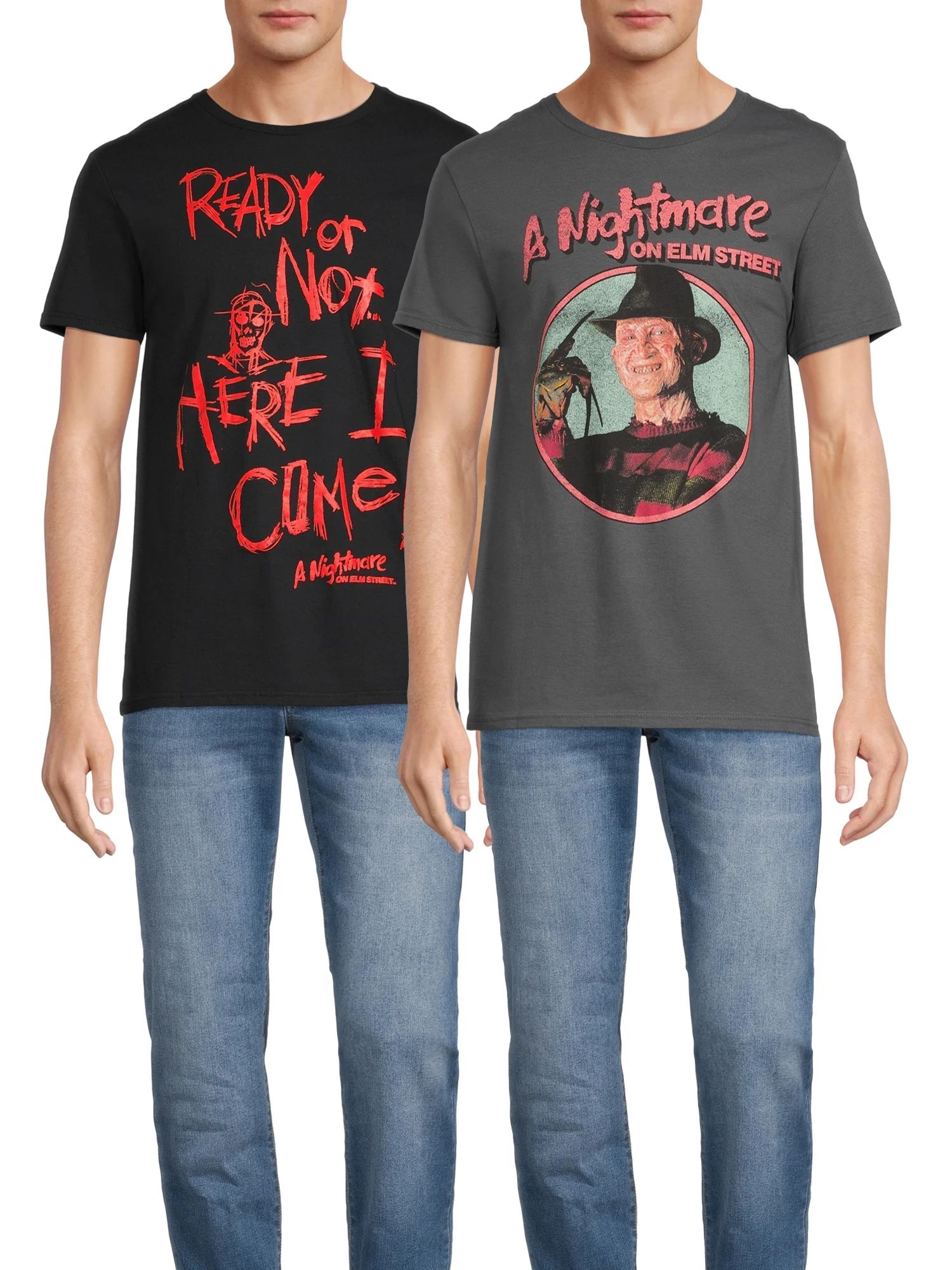A Nightmare on Elm Street Men's Graphic Tee 2-Pack, Sizes S-3XL - Walmart.com | Walmart (US)
