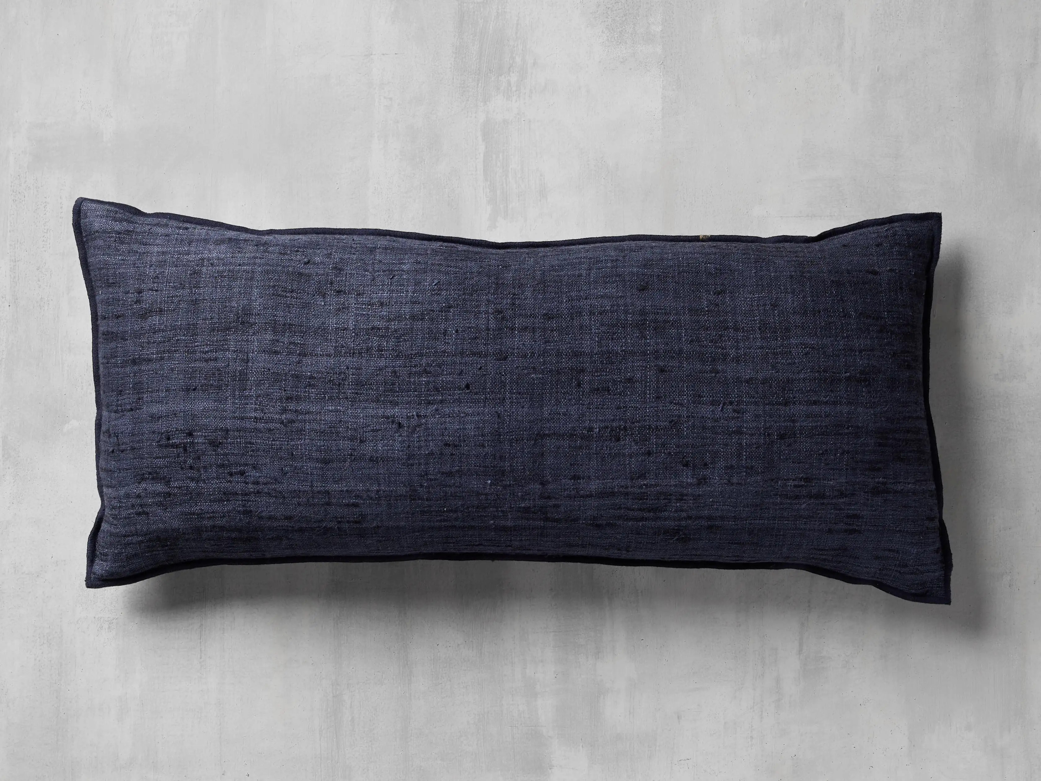 Raw Silk Lumbar Pillow Cover | Arhaus
