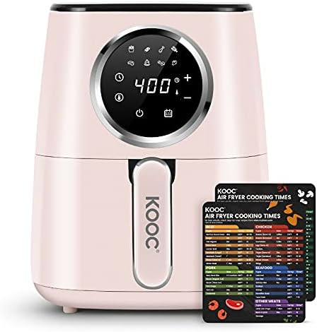 [NEW] KOOC Large Air Fryer, 4.5-Quart Electric Hot Oven Cooker, Free Cheat Sheet for Quick Refere... | Amazon (US)
