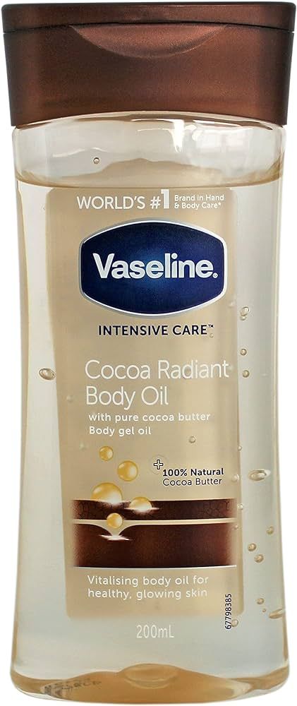 Vaseline Huile gel revitalisante pour le corps - Enrichie au beurre de cacao, à l'huile d'amande... | Amazon (FR)