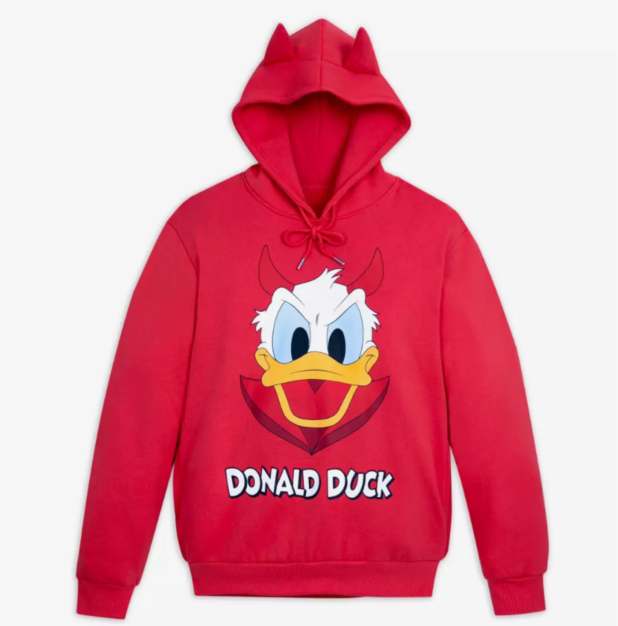 Devil Donald Duck hoodie complete with horns! 

#LTKHalloween #LTKSeasonal #LTKFindsUnder100