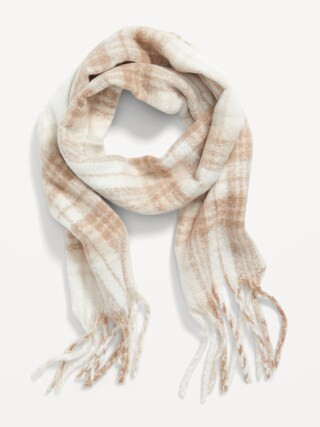 Cozy Soft-Brushed Patterned Scarf for Women | Old Navy (US)
