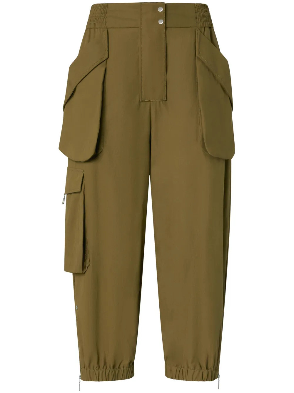 PINKO cropped cargo pants - Green | Farfetch Global