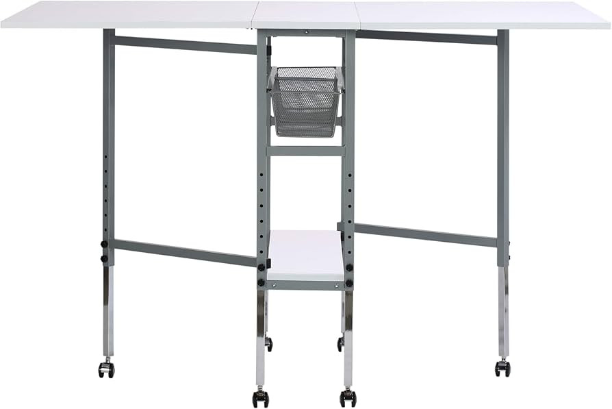 Sew Ready Hobby and Cutting Table - 58.75" W x 36.5" D White Arts and Crafts Table with 2 Mesh St... | Amazon (US)