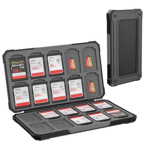 HEIYING Memory Card Case for SD/TF Cards,Portable SD Card Holder Storage Case Compatible with 20 SDXC SDHC and 20 TF Cards Slots | Amazon (US)