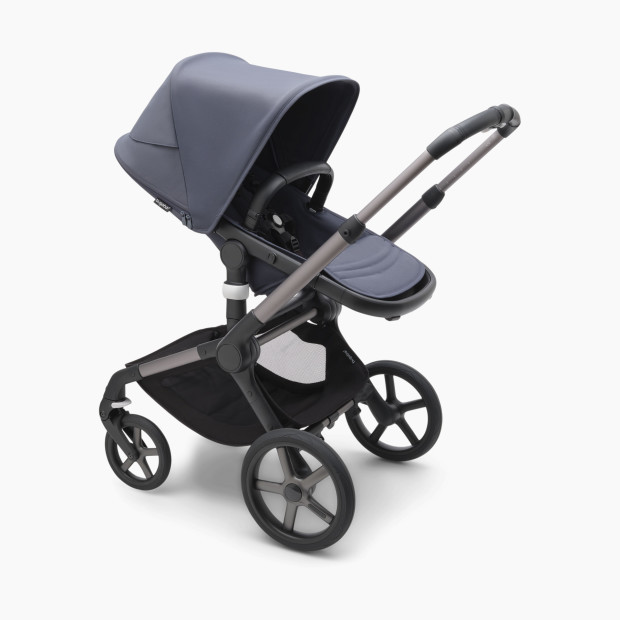 Bugaboo Fox5 Complete Stroller in Stormy Blue Size 36.6"" x 23.6"" x 41.3"" | 100% Polyester | Babylist