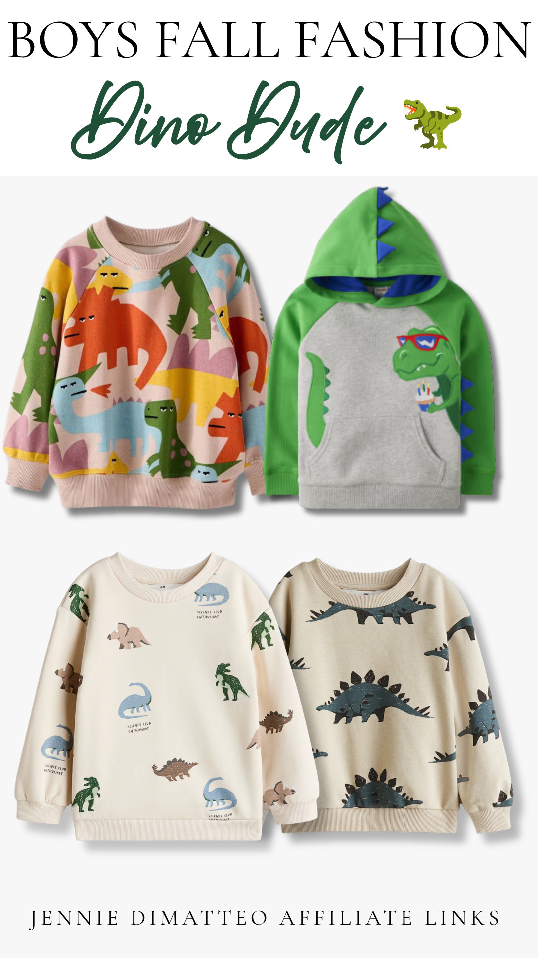 For the dino-obsessed little guys 🦖💚 rounded up some of the cutest dinosaur sweatshirts for fall!! Easy, comfy & perfect for everyday 🍂

#BoysFallFashion #DinoDude #DinosaurStyle #DinosaurKids #BoysFashion #BoyMom #KidsFallFashion #BoysOutfits #KidsStyle #FallKidsStyle #FallOutfits #KidsFashion #LTKKids #LTKFamily #LTKFinds 

 #LTKootd #LTKBaby #LTKKids