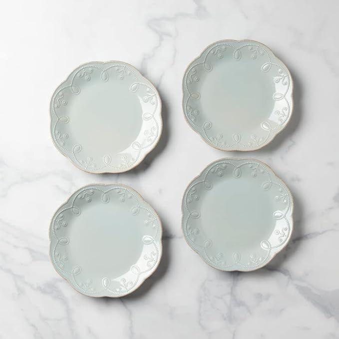 Lenox French Perle Ice Blue Accent Plate, Set Of 4 | Amazon (US)