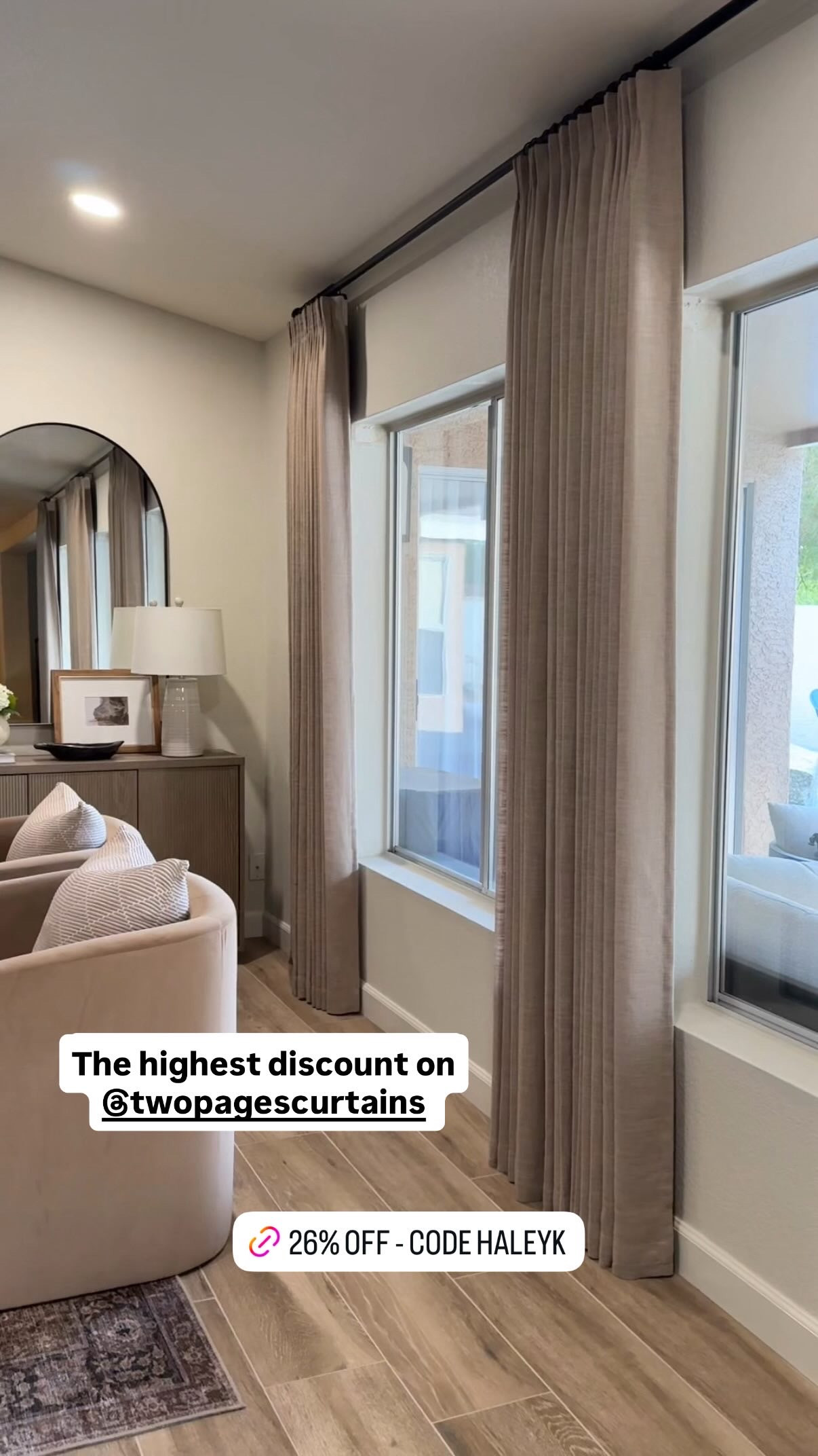 Liz Linen Curtains – TwoPages (26% off code HALEYK)

Lowest price of the year with code HALEYK!! These Liz Linen Pleated Curtains are a favorite for achieving the custom, luxury drapery look — without custom prices. Heavyweight textured linen, privacy-lined, gorgeous flow, so elevated in person. Perfect for living rooms, bedrooms, and tall windows.

-
-
Linen curtains, pleated drapes, custom look curtains, designer window treatments, linen blend drapes, floor-to-ceiling curtains, neutral curtains, TwoPages curtains, curtain styling, modern home decor, cozy home, BFCM curtain sale, farmhouse curtains, window decor styling
 

 

#LTKCyberWeek #LTKHome #LTKSaleAlert