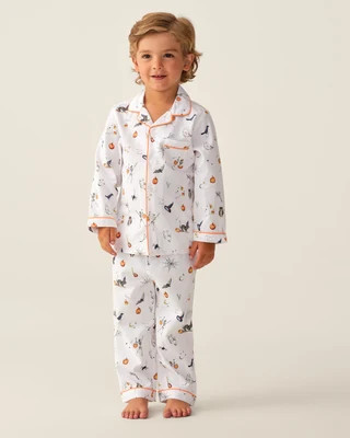 Kid's Twill Pajama Set in Trick or Treat 2 Years | Petite Plume