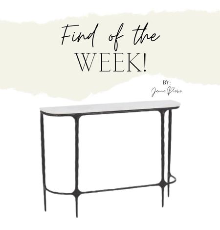 This STUNNING marble top console is the 🚨FIND OF THE WEEK 🚨 It gives off SUCH an expensive look for an insanely low price! 😍 #consoletable #homedecor #decor #tjmaxx #tjmaxxhome #ltkhome

#LTKhome