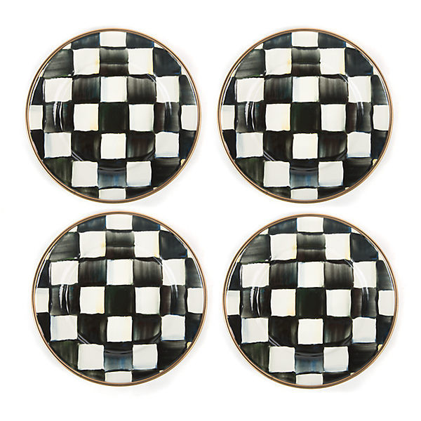 MacKenzie-Childs Courtly Check Appetizer Plates | MacKenzie-Childs
