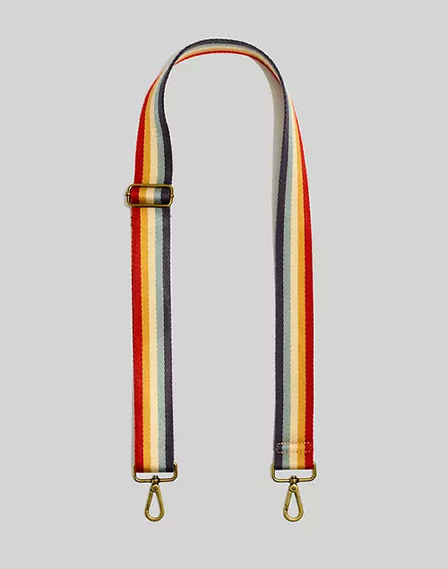 The Crossbody Bag Strap: Rainbow Striped Webbing Edition | Madewell