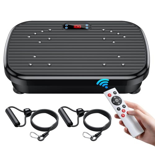 Vibration Plate Exercise Machine, Power Waver Vibration Plate Platform for Lymphatic Drainage Whole Body Vibration Plate Machine Helps Weight Loss Shaping Toning Wellness Home Gyms Workout | Amazon (US)